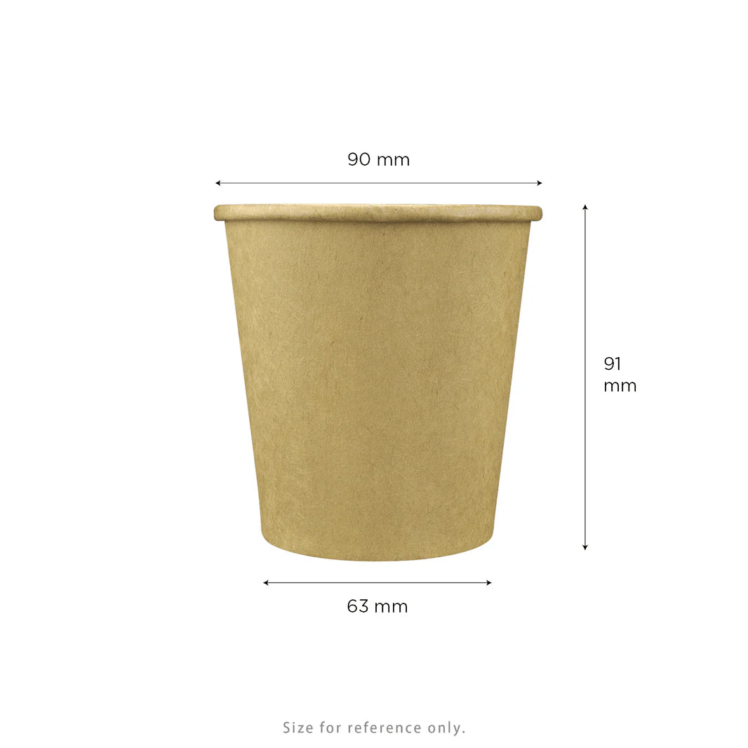 90mm 10oz Paper Hot Cup, Kraft