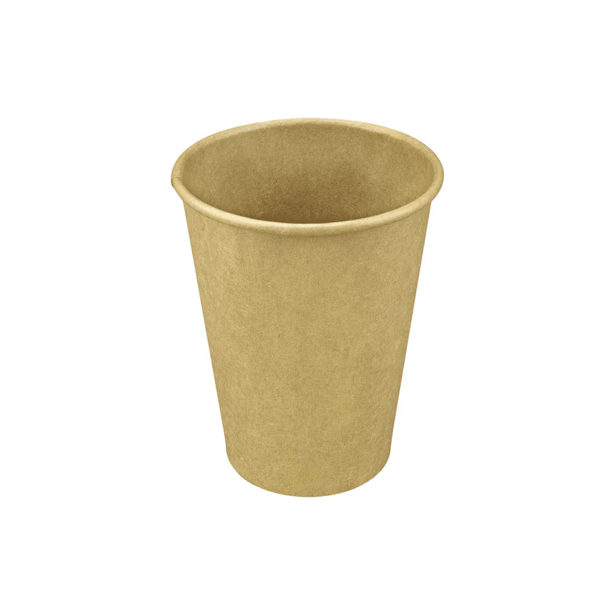 90mm 12oz Paper Hot Cups, Kraft