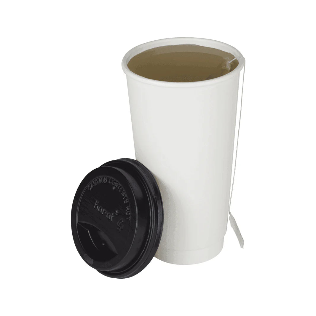 90mm 20oz Insulated Paper Hot Cup, White