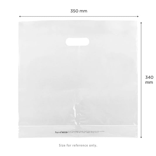 2-Cups Plastic Bag Carrier for 12-52oz Cup, Clear (22lbs)