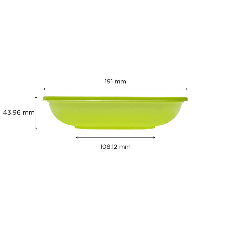 24oz PET Square Bowl, Green