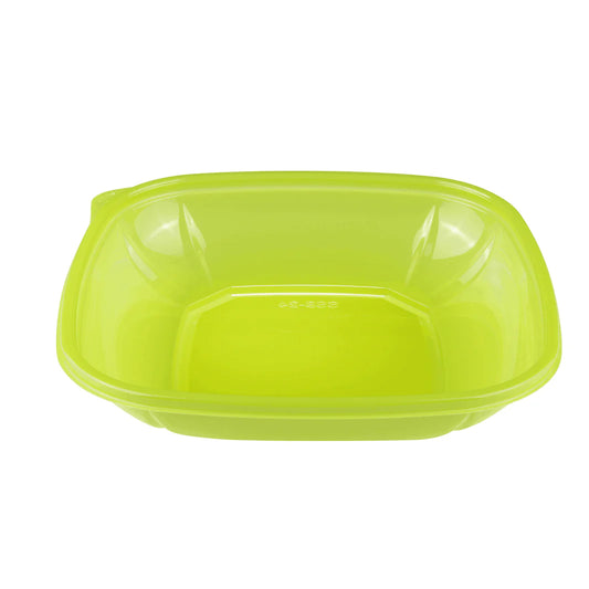 24oz PET Square Bowl, Green
