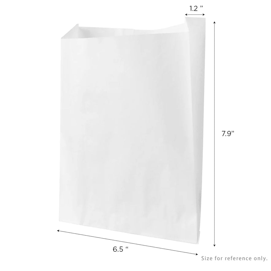 Grease-Resistant Sandwich Bag, White