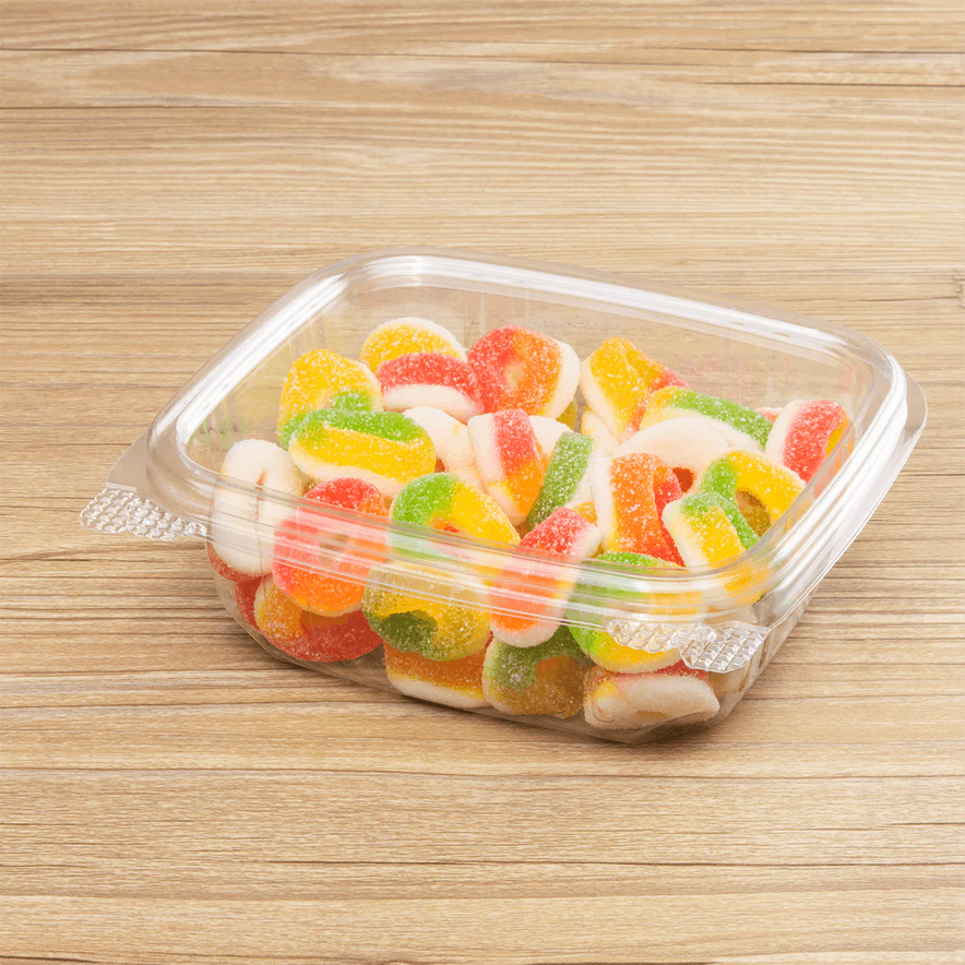 12 oz PET Plastic Hinged Deli Container
