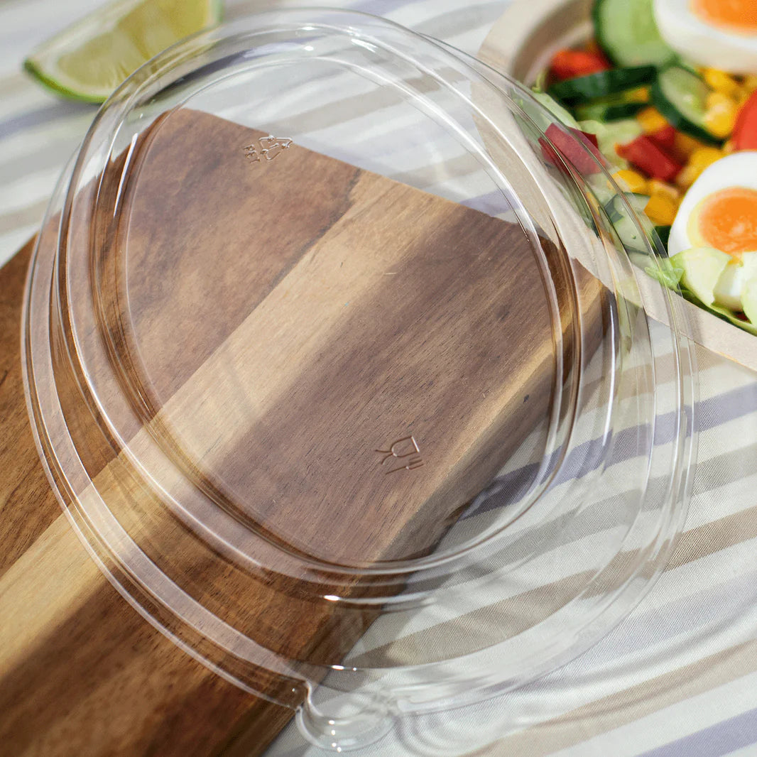 PET Dome Lid for 28oz Burrito Bowl