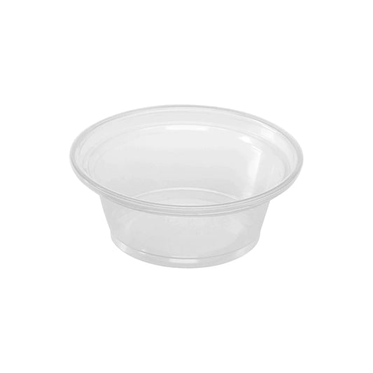1 oz Squat PP Plastic Portion Cups, Clear