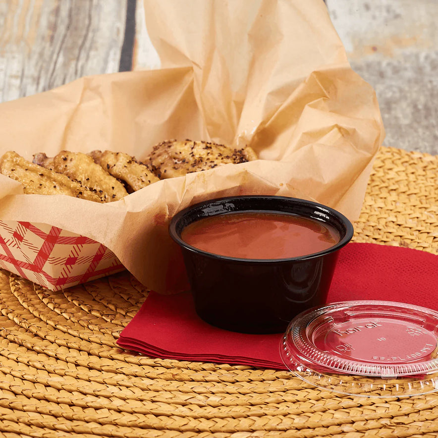 3.25 oz PP Plastic Portion Cups, Black