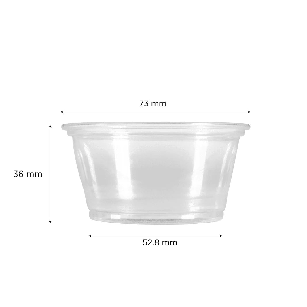 3.25 oz PP Plastic Portion Cups, Clear