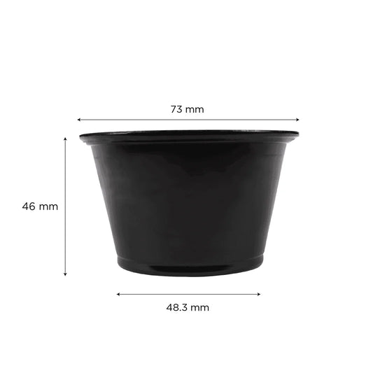 4 oz PP Plastic Portion Cups, Black
