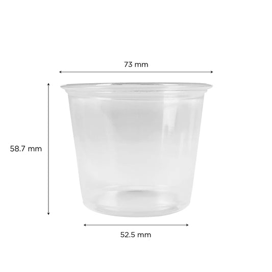 5.5 oz PP Plastic Portion Cups, Clear