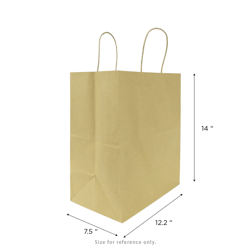 Malibu Paper Shopping Bags (Large), Kraft