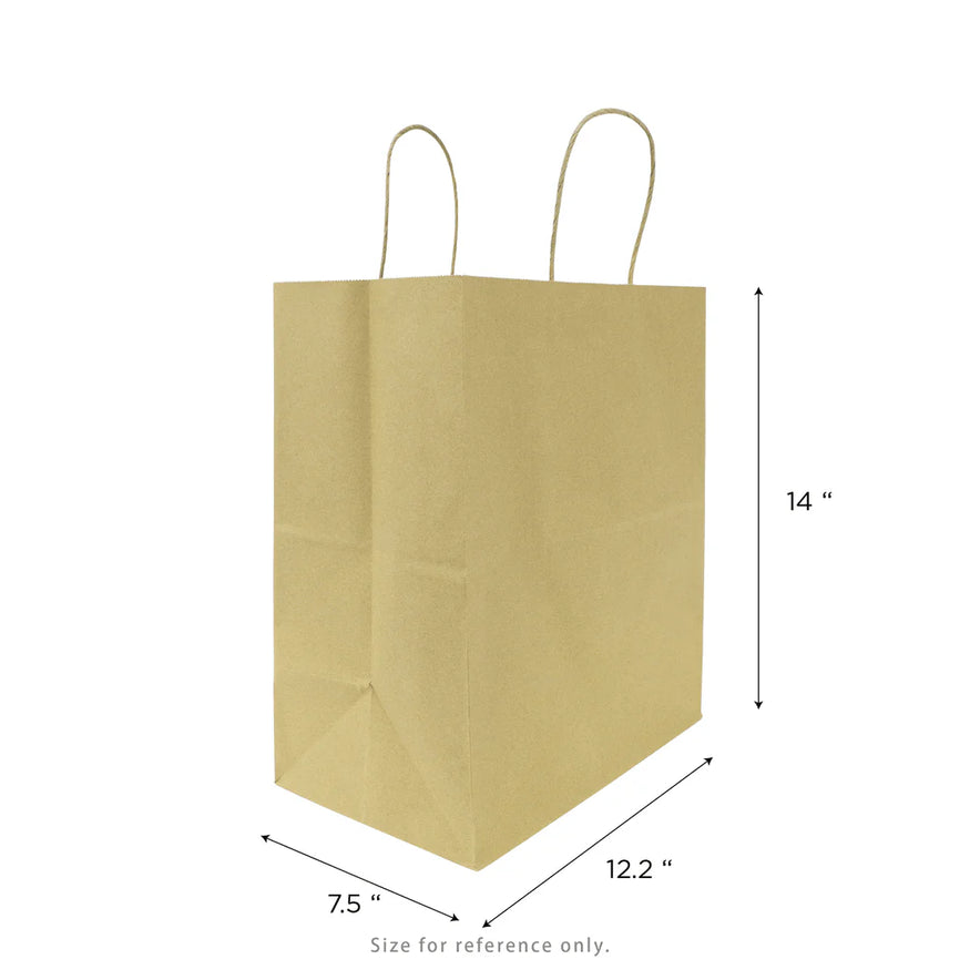 Malibu Paper Shopping Bags (Large), Kraft