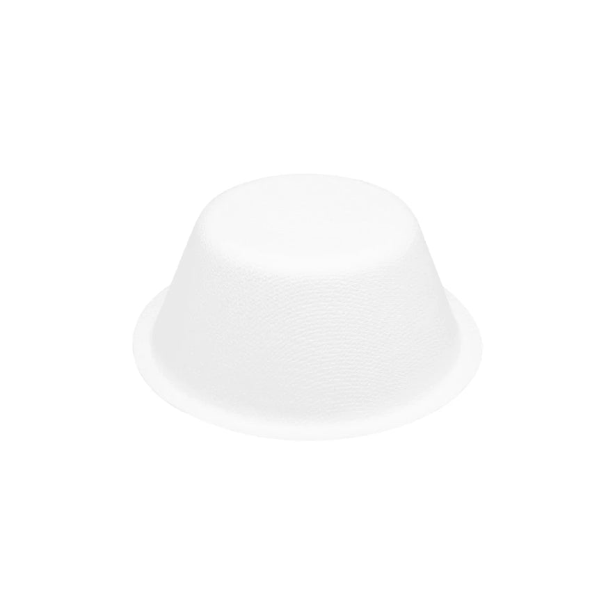 8oz PFAS Free Bagasses Rice Bowl, White