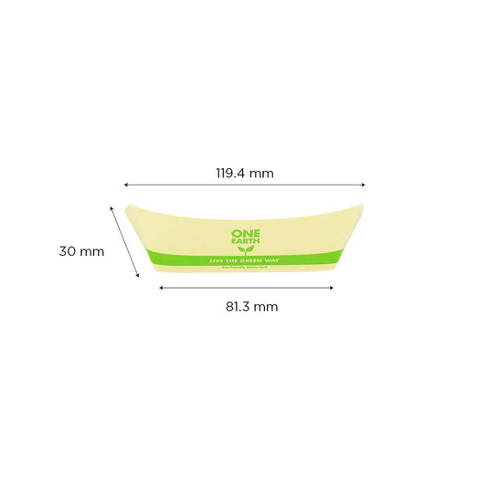 0.5 lb Bamboo Natural Food Tray , Generic Print