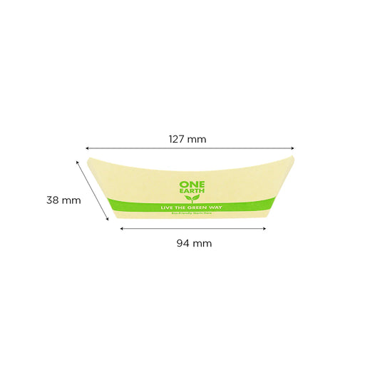 1.0 lb Bamboo Natural Food Tray, Generic Print