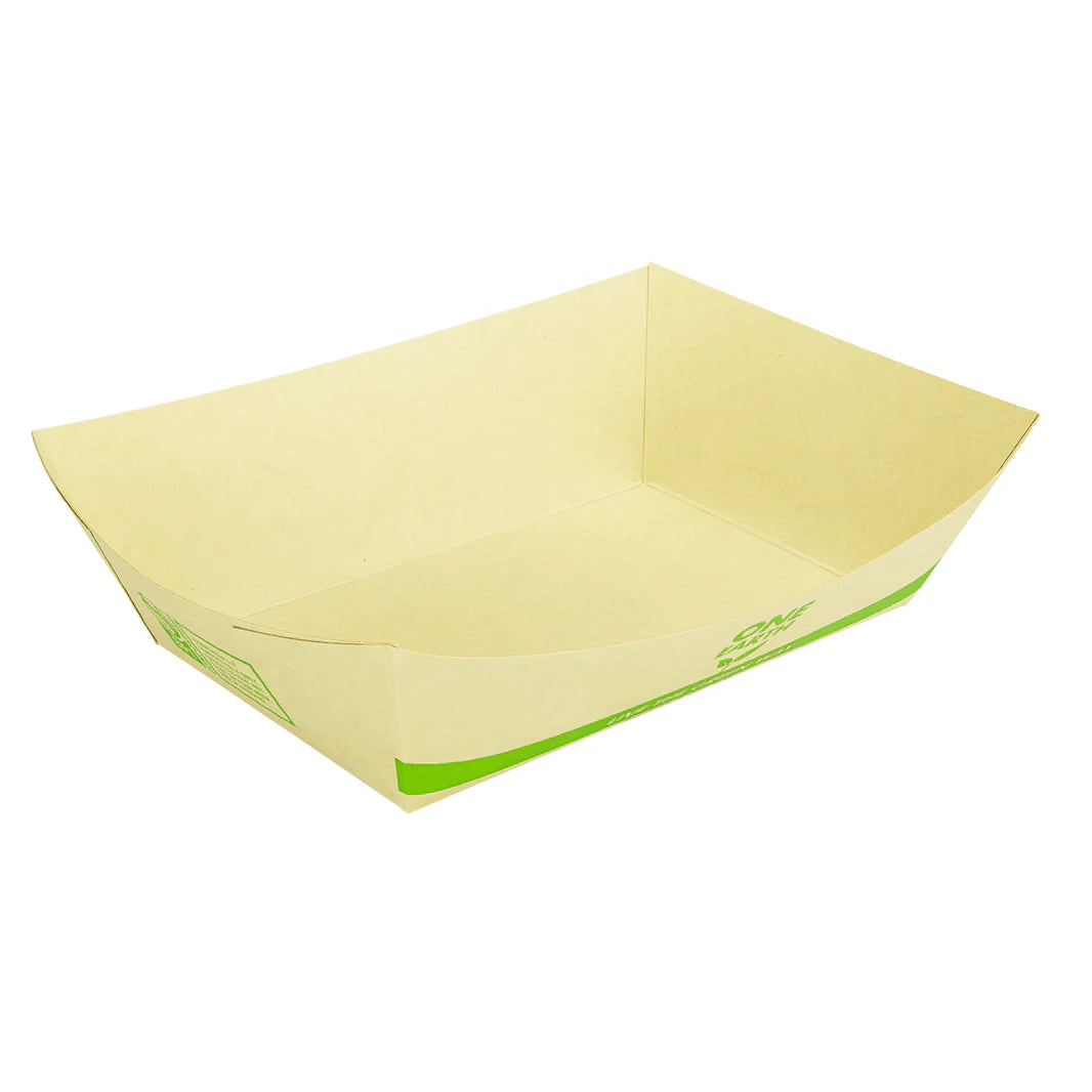 5.0 lb Bamboo Natural Food Tray, Generic Print