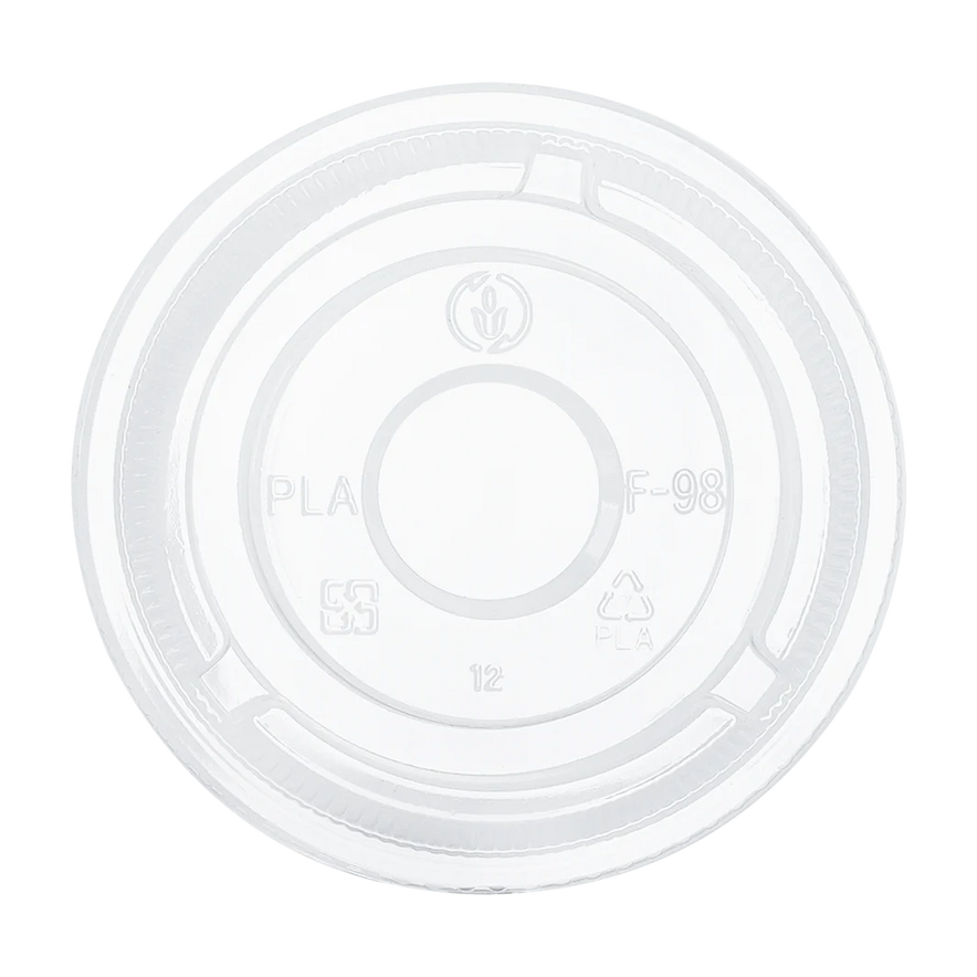 98mm 12-24oz PLA Flat Lid No Hole