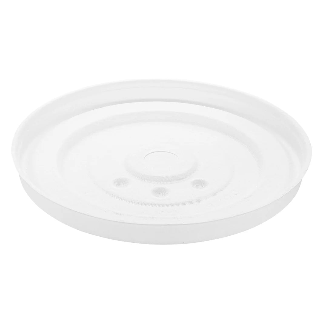 104.5mm Compostable Fiber Paper Flat Lid for 32oz Paper Cold Cup