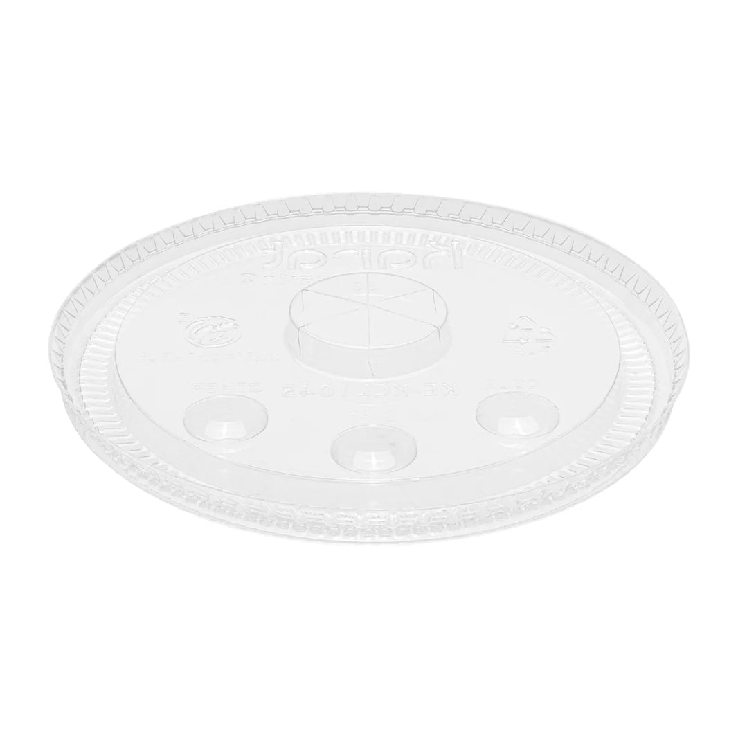 104.5mm PLA Flat Lids for Eco-Friendly 32oz Paper Cold Cups