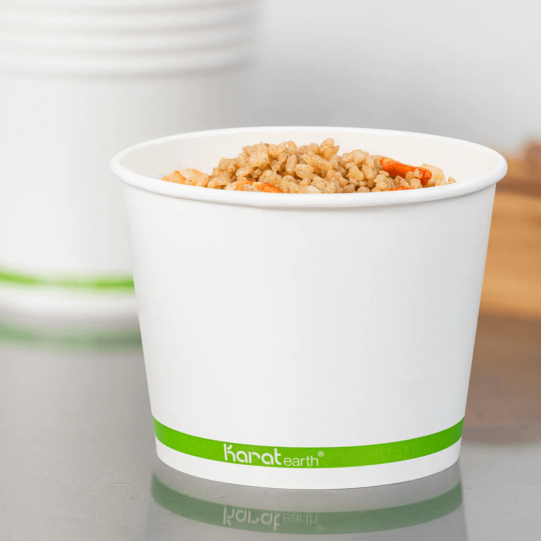 32oz Eco-Friendly Paper Food Containers (140.5mm), Generic Print