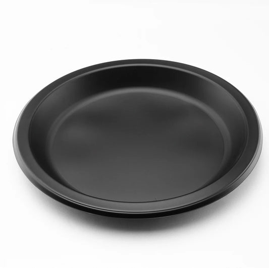10.25" Mineral Filled PP Round Plate, Black, 1 Compartment