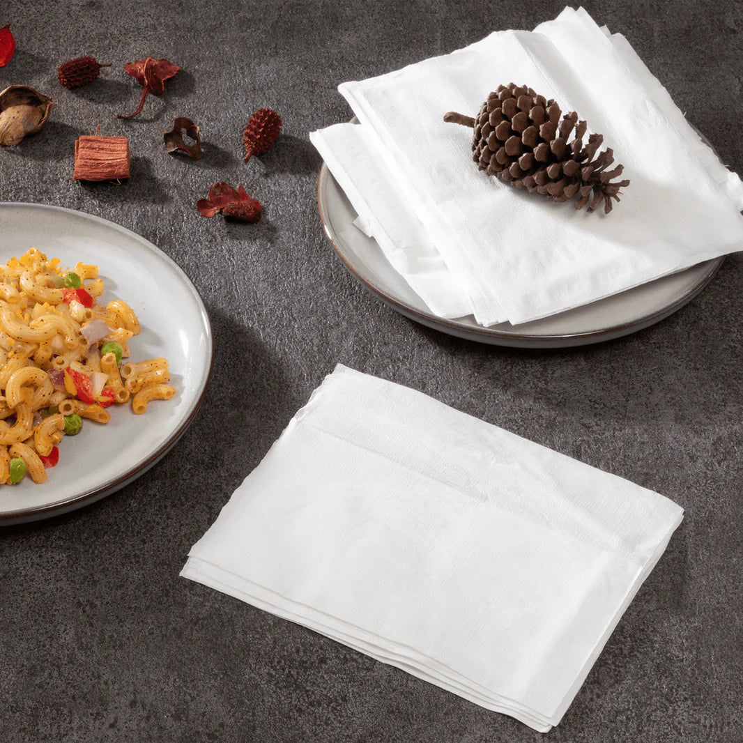 12"x13" Off-Fold Napkins, White