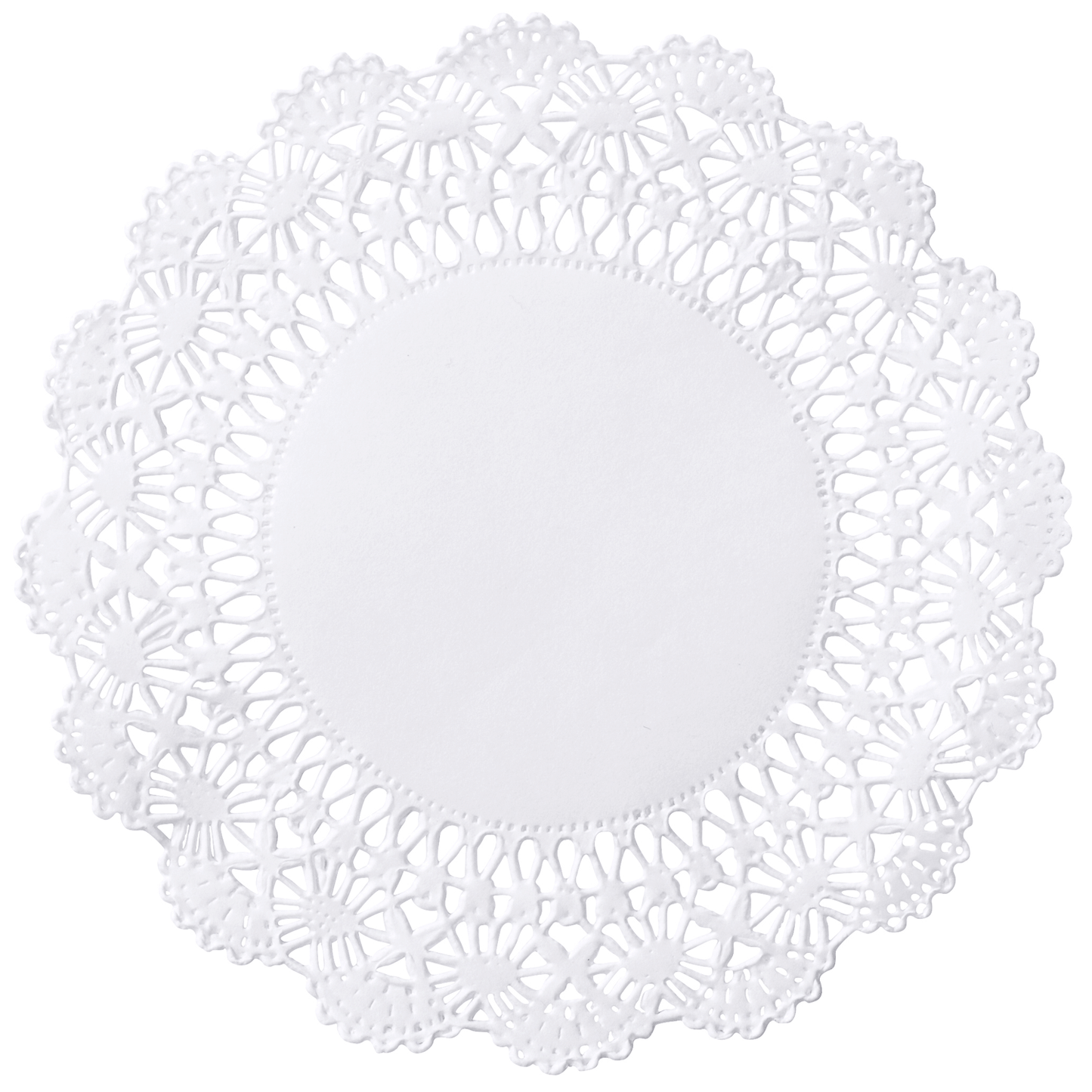 4" White Cambridge Lace Doilies