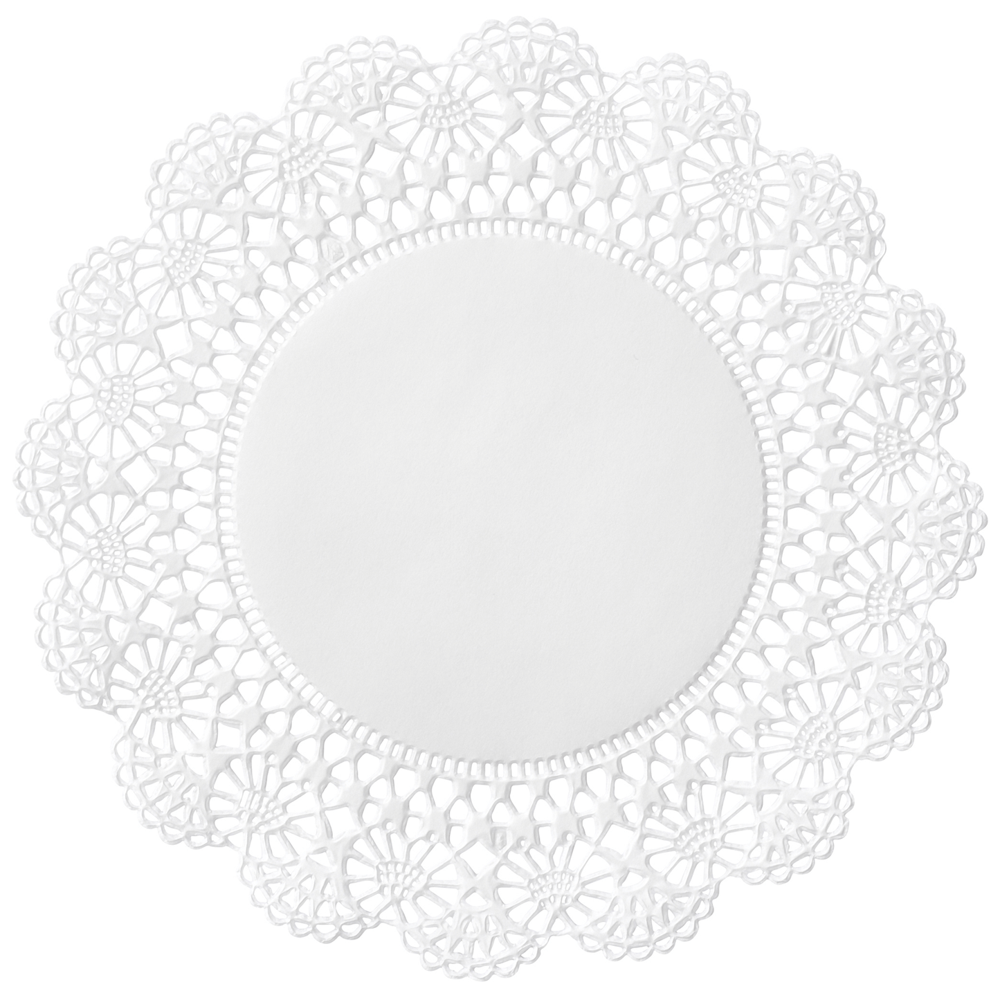 6" White Cambridge Lace Doilies