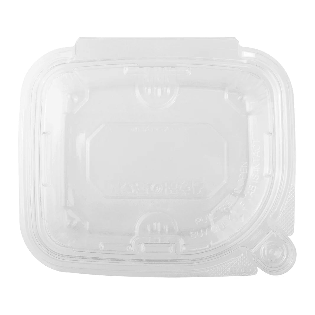 12oz PET Plastic Tamper Resistant Hinged Deli Container with Lid