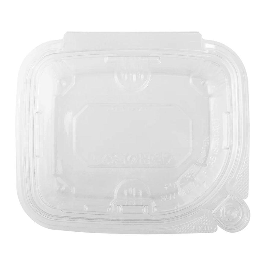 12oz PET Plastic Tamper Resistant Hinged Deli Container with Lid