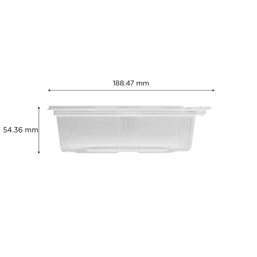 24oz PET Plastic Tamper Resistant Hinged Deli Container with Lid