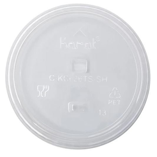 98mm PET Strawless Sipper Lid for 12-24oz PET Cup