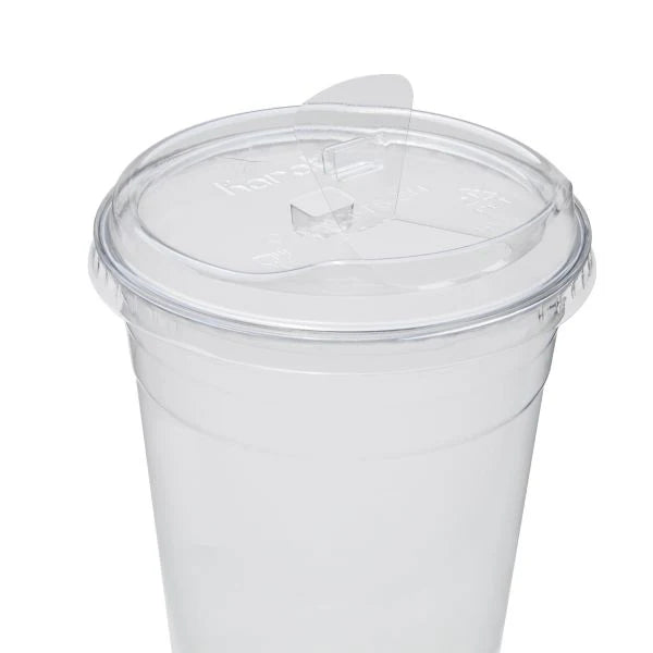98mm PET Strawless Sipper Lid for 12-24oz PET Cup