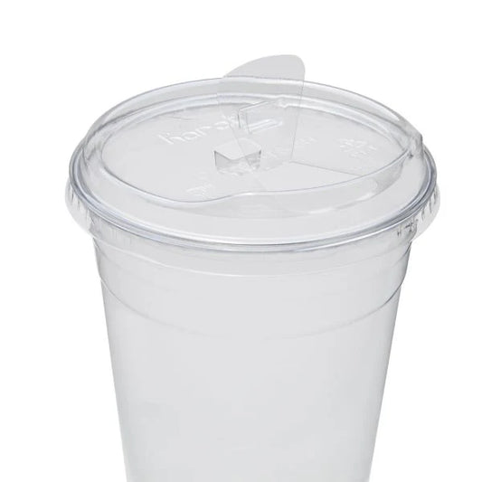 98mm PET Strawless Sipper Lid for 12-24oz PET Cup