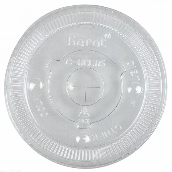 115mm PET Plastic Flat Lids