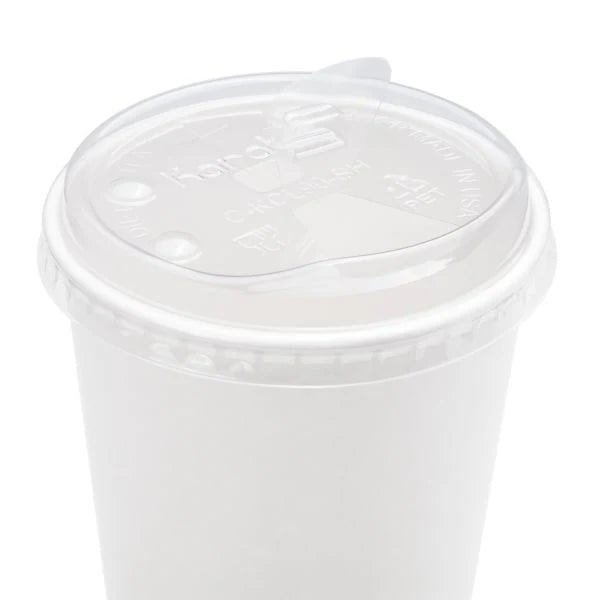 90mm PET Plastic Strawless Sipper Lids