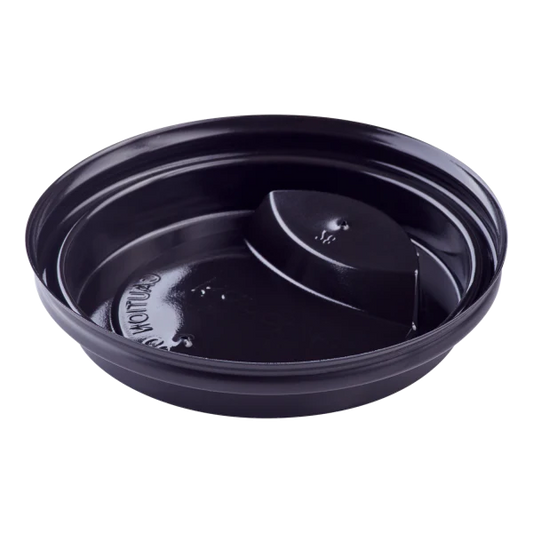 90mm Sipper Dome Lid for 10-24oz Hot Cups, Black