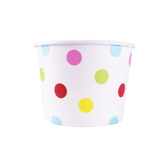 12oz Food Containers (100mm), Dots Print