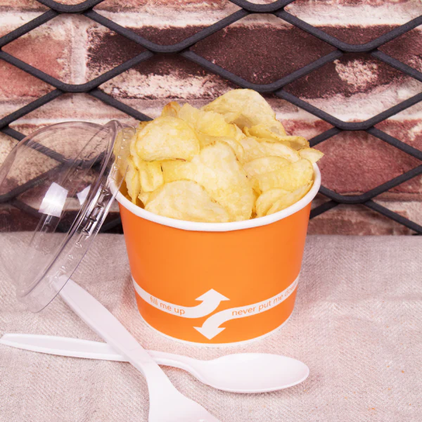 12oz Food Containers (100mm), Orange