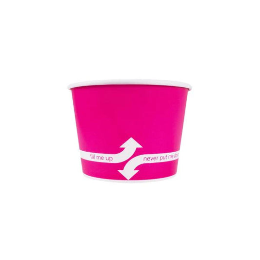 12oz Food Containers (100mm), Pink