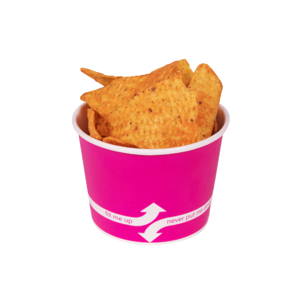 12oz Food Containers (100mm), Pink