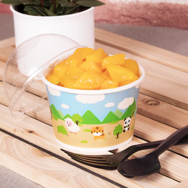 8oz Food Containers (95mm), Safari Print