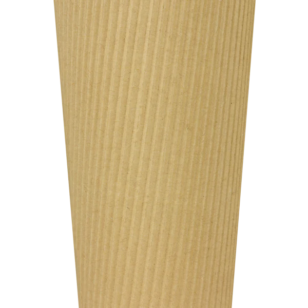 90mm 20oz Ripple Paper Hot Cups, Kraft