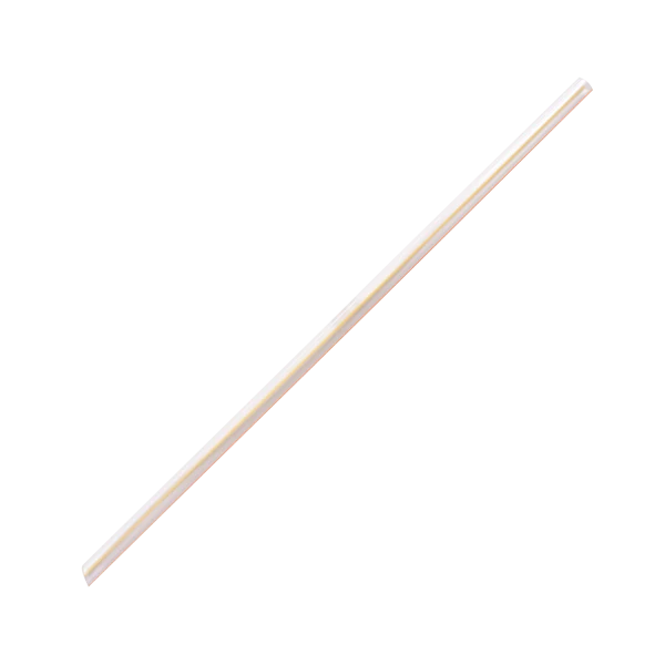 9" Jumbo Straws (5mm) Unwrapped, Mixed Striped Colors