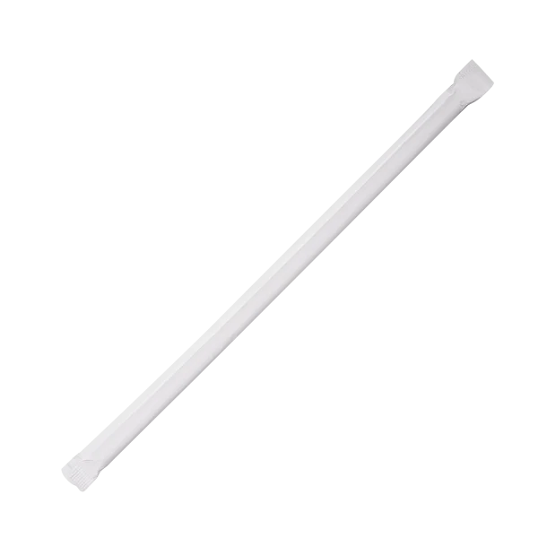 7.75" Clear Straws (5mm) Paper Wrapper