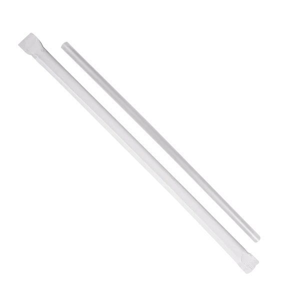 7.75" Clear Straws (5mm) Paper Wrapper
