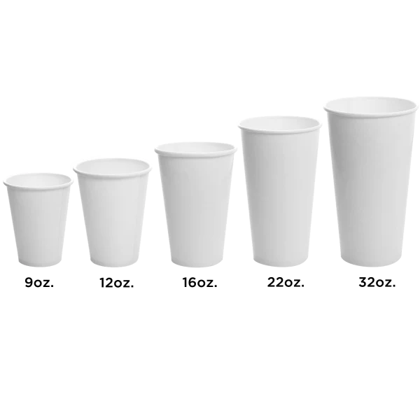 75mm 9oz Paper Cold Cup, White