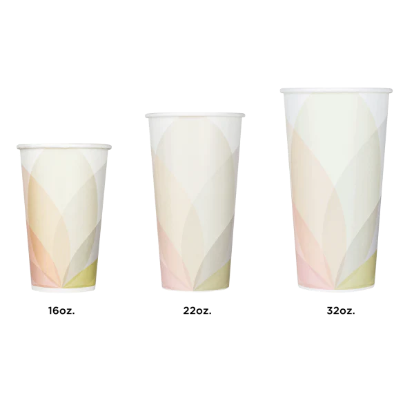 90mm 16oz Paper Cold Cups, Kold Print