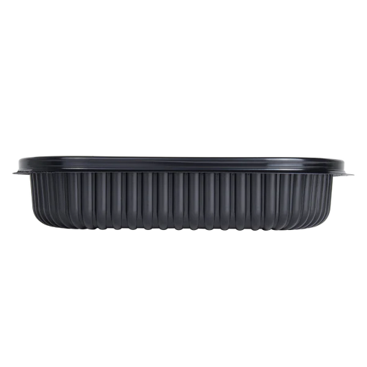 24 oz PP Microwaveable Black Take Out Box