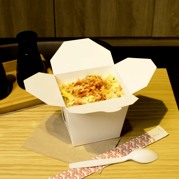 32 oz Food Pail / Paper Take-out Container, White